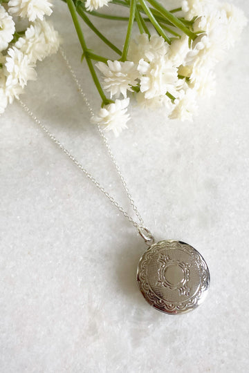 Wisteria London Martha Silver Filigree Locket Wisteria London